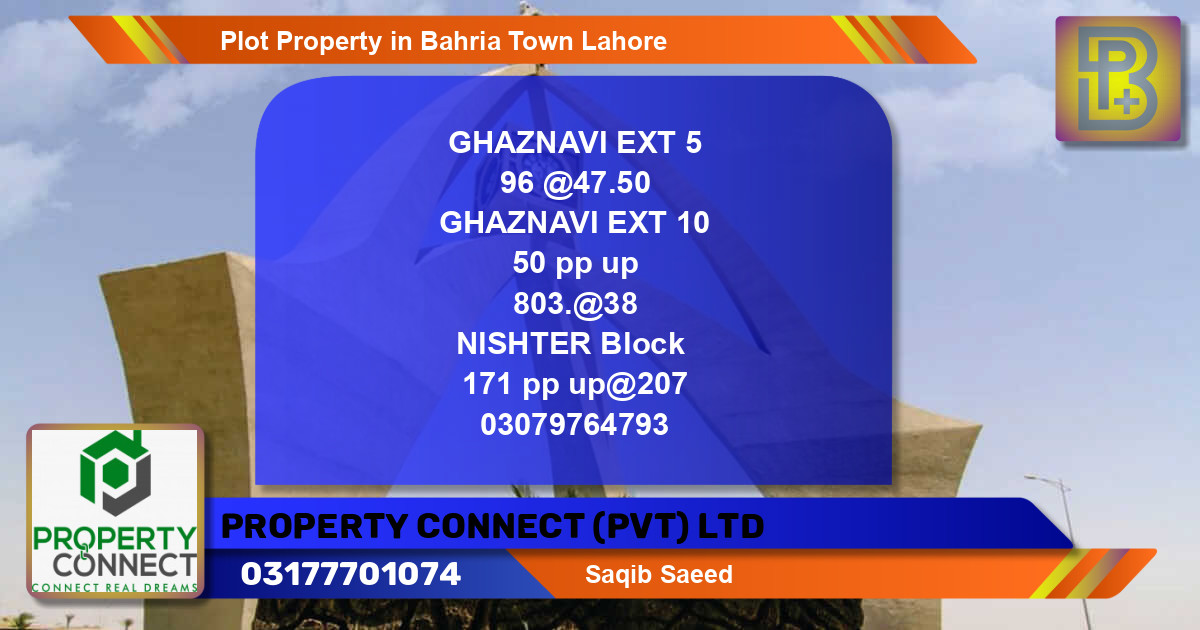 Residential Plot for Sale in Bahria Town, Lahore - (BP-53411)