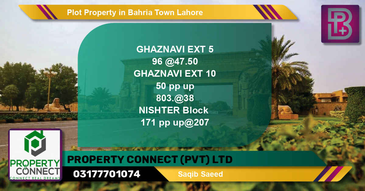 Residential Plot for Sale in Bahria Town, Lahore - (BP-53412)