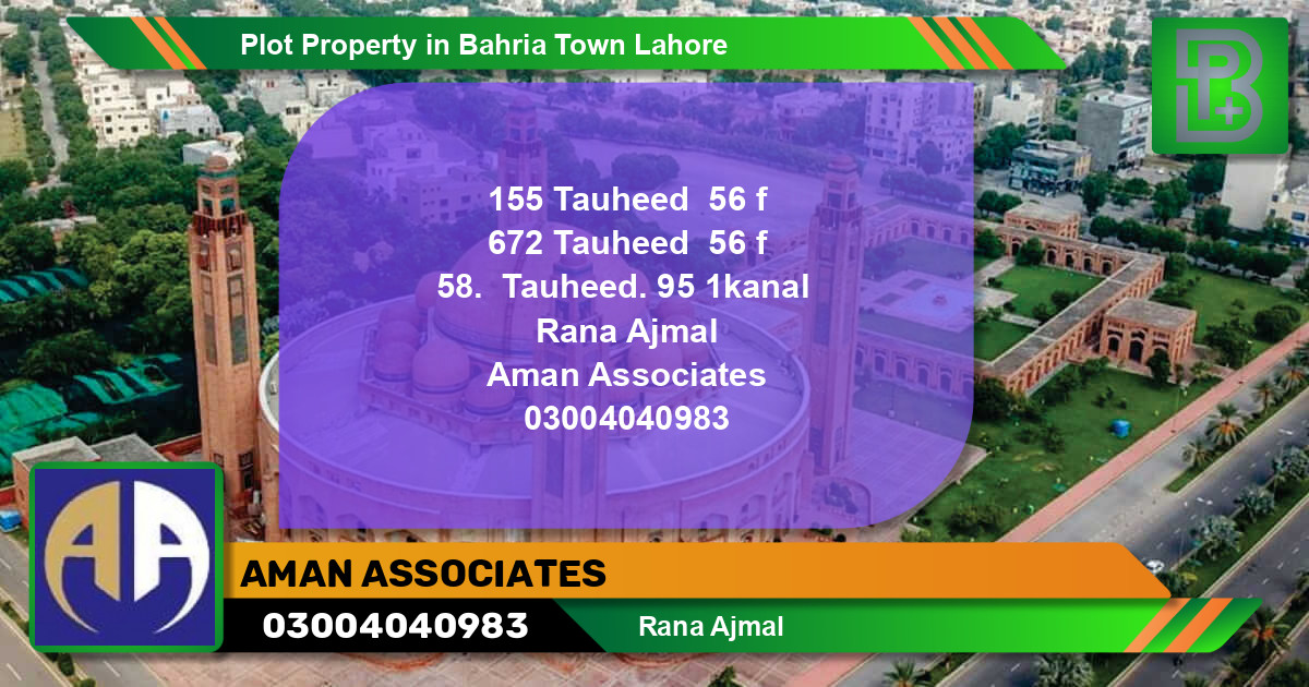 Residential Plot for Sale in Bahria Town, Lahore - (BP-53516)