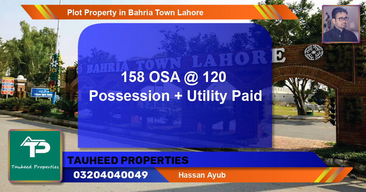 Residential Plot for Sale in Bahria Town, Lahore - (BP-53520)