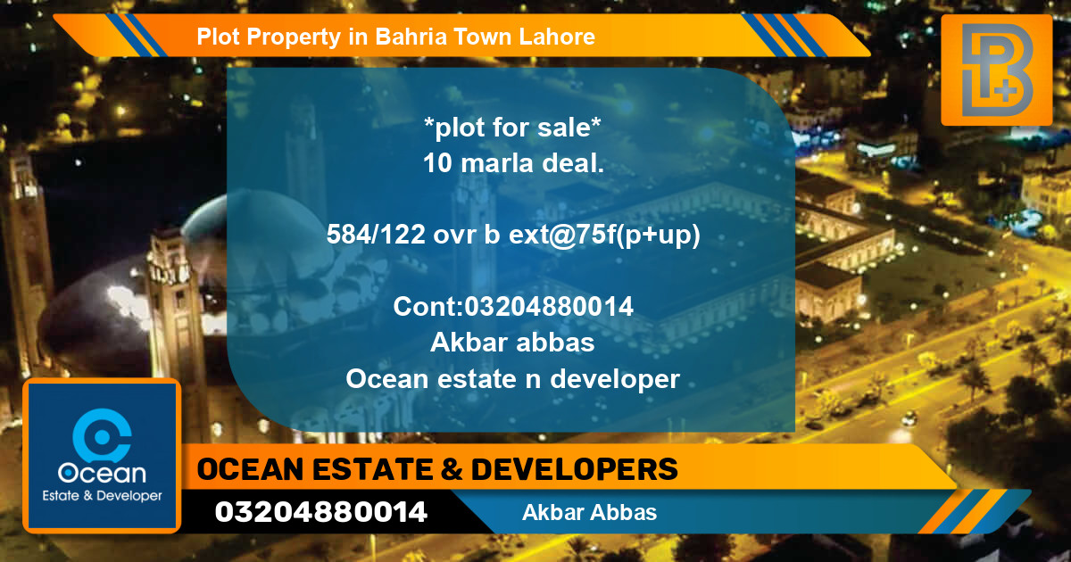 Residential Plot for Sale in Bahria Town, Lahore - (BP-53585)