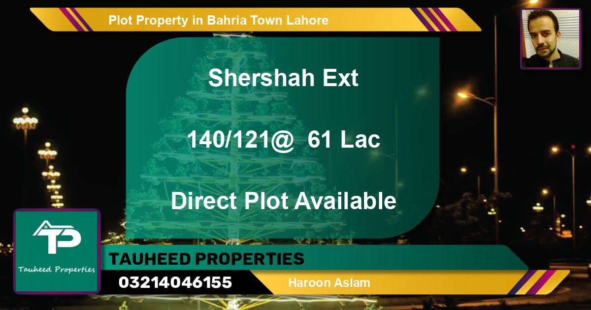 Residential Plot for Sale in Bahria Town, Lahore - (BP-53609)