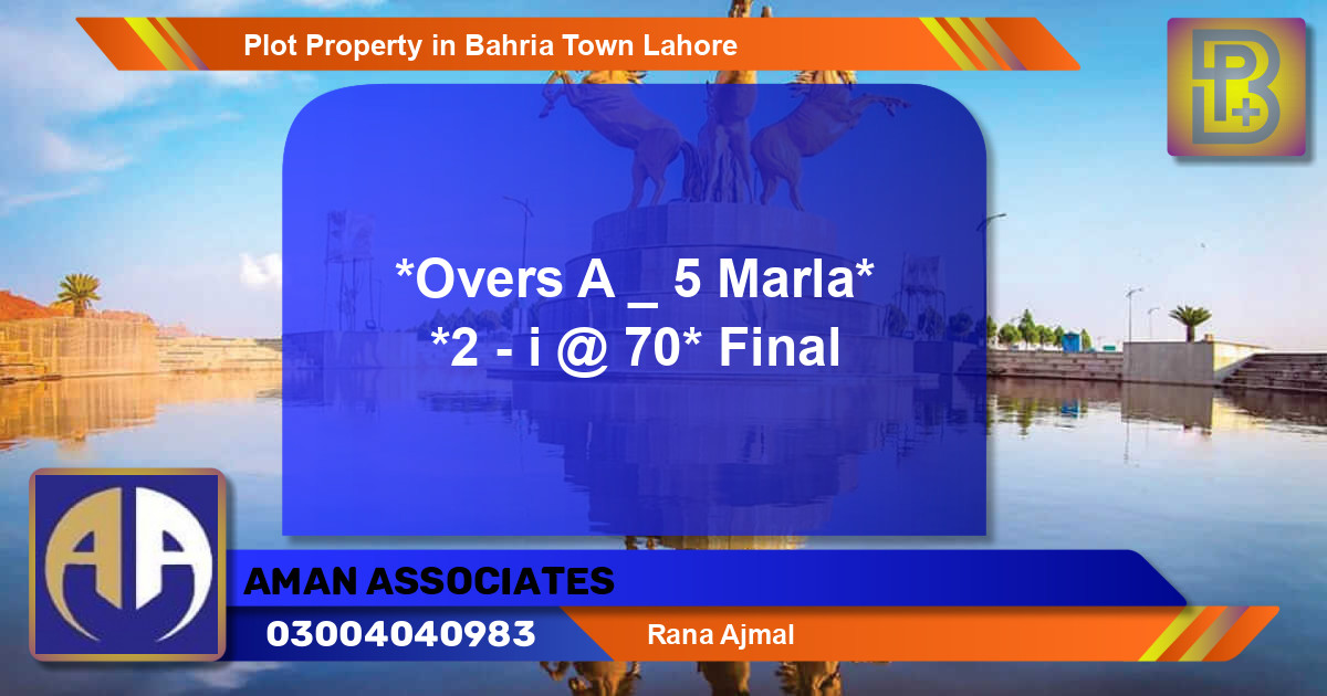 Residential Plot for Sale in Bahria Town, Lahore - (BP-53757)