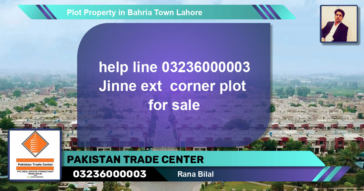 Residential Plot for Sale in Bahria Town, Lahore - (BP-53764)