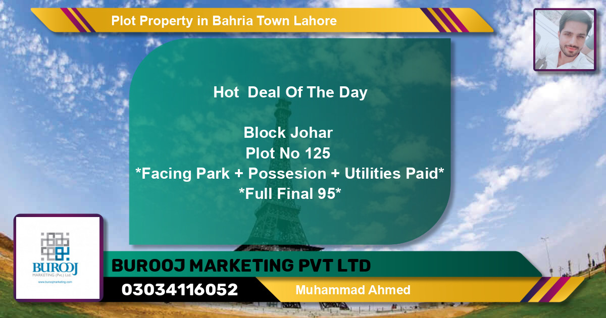 Residential Plot for Sale in Bahria Town, Lahore - (BP-53773)