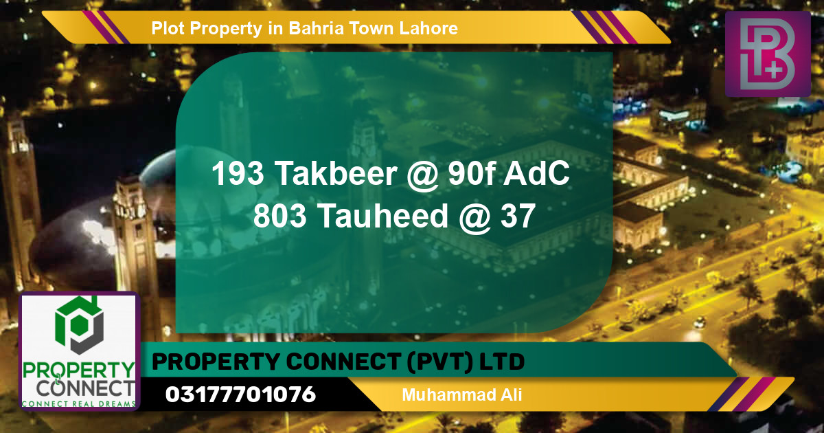 Residential Plot for Sale in Bahria Town, Lahore - (BP-53820)