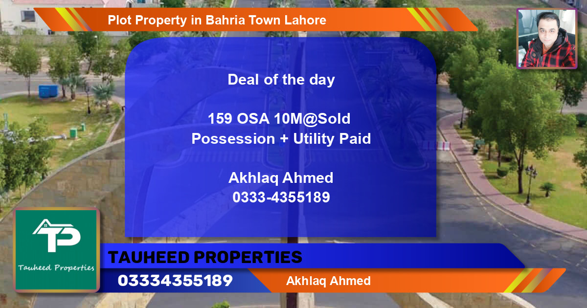 Residential Plot for Sale in Bahria Town, Lahore - (BP-53825)
