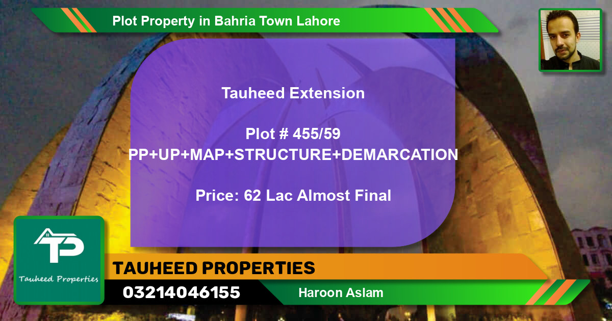 Residential Plot for Sale in Bahria Town, Lahore - (BP-53864)