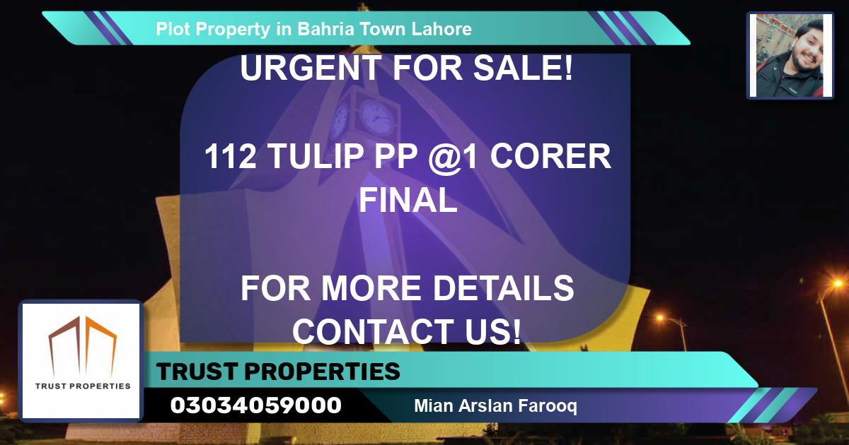Residential Plot for Sale in Bahria Town, Lahore - (BP-53895)