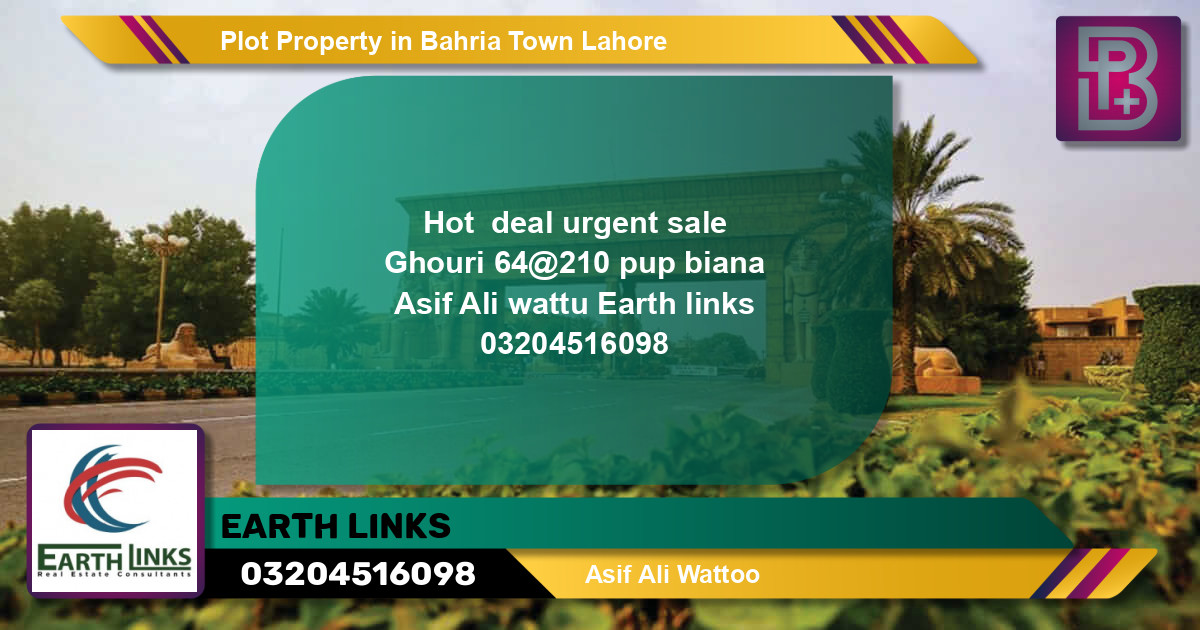 Residential Plot for Sale in Bahria Town, Lahore - (BP-53943)