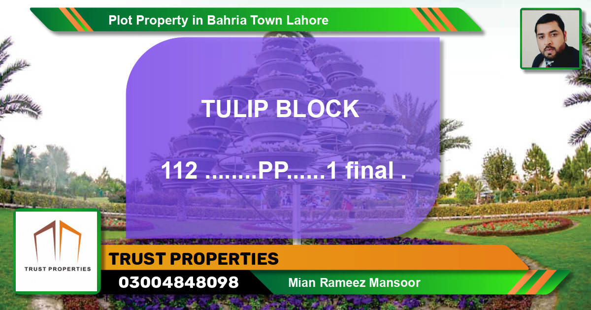 Residential Plot for Sale in Bahria Town, Lahore - (BP-53948)