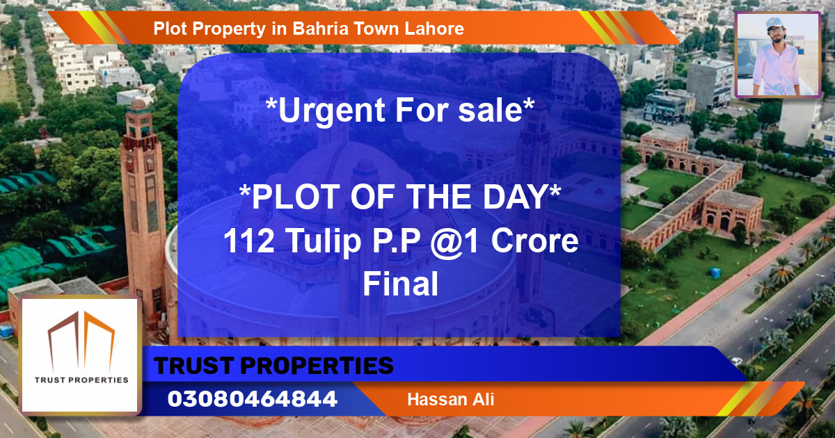 Residential Plot for Sale in Bahria Town, Lahore - (BP-53958)