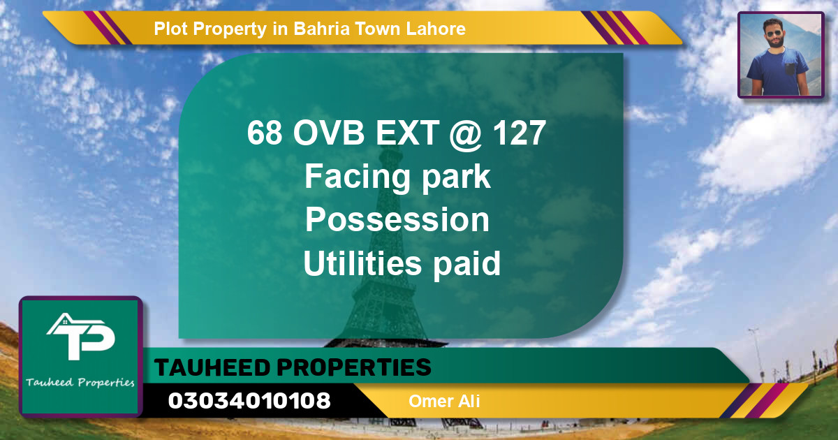 Residential Plot for Sale in Bahria Town, Lahore - (BP-53964)
