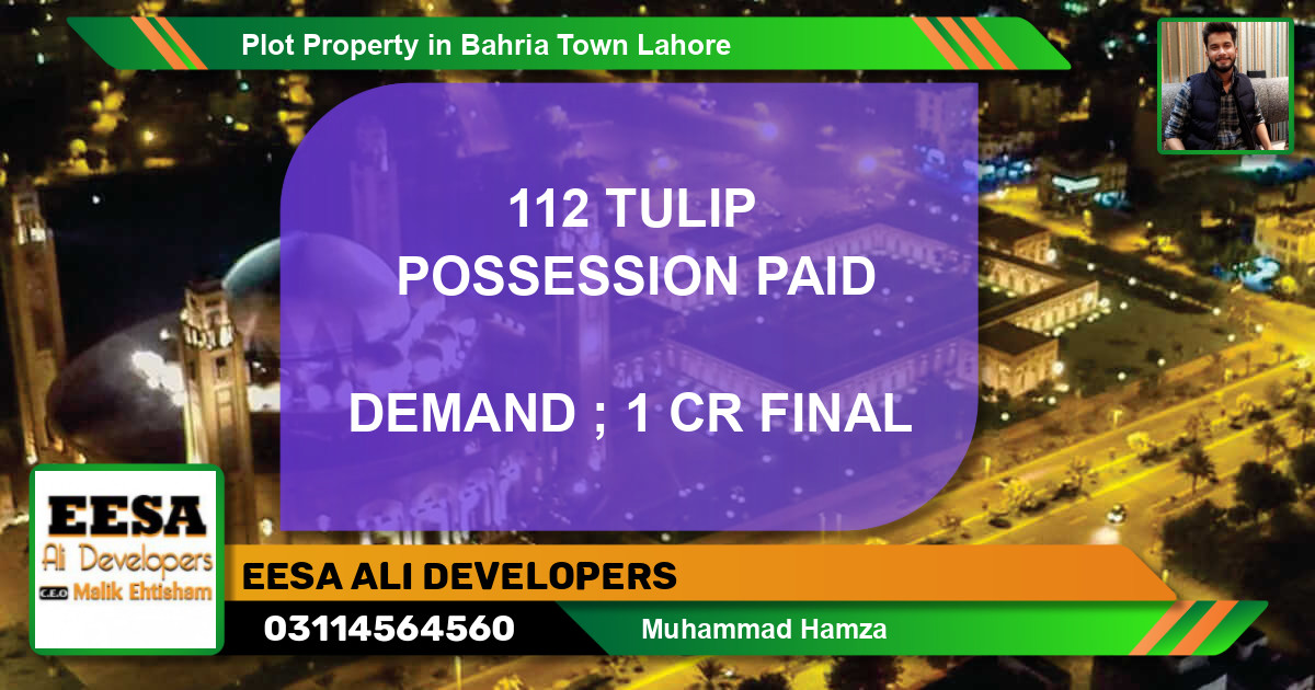 Residential Plot for Sale in Bahria Town, Lahore - (BP-53968)