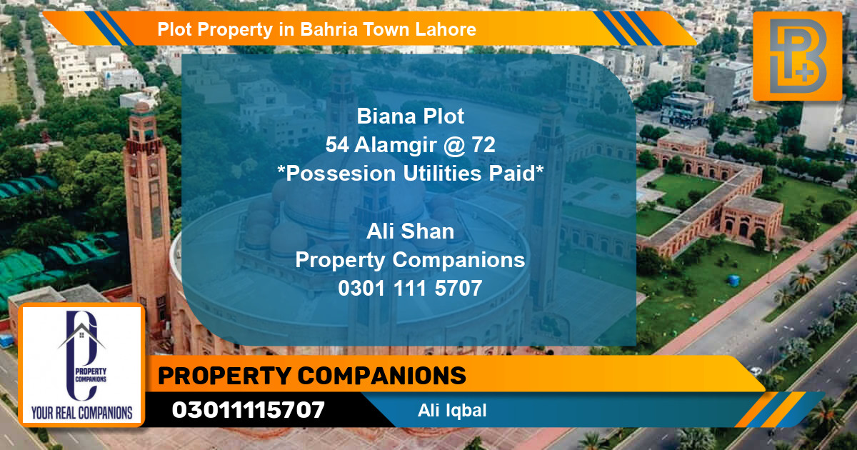Residential Plot for Sale in Bahria Town, Lahore - (BP-54014)