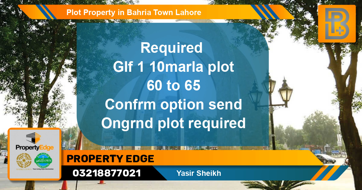 Residential Plot for Sale in Bahria Town, Lahore - (BP-54025)