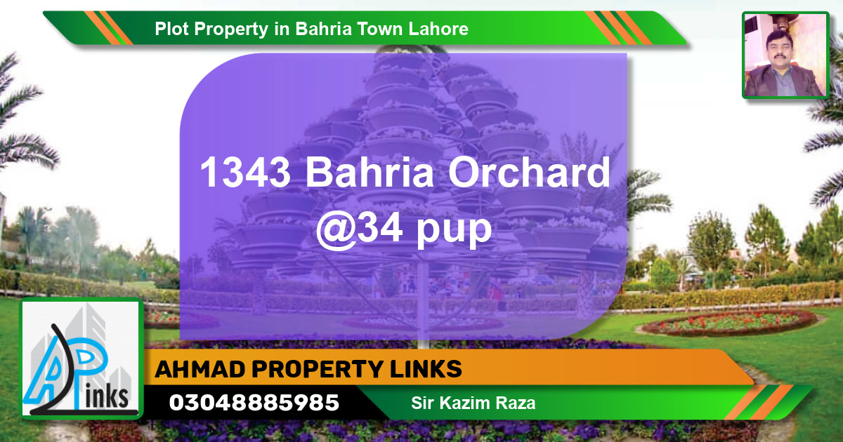 Residential Plot for Sale in Bahria Town, Lahore - (BP-54030)