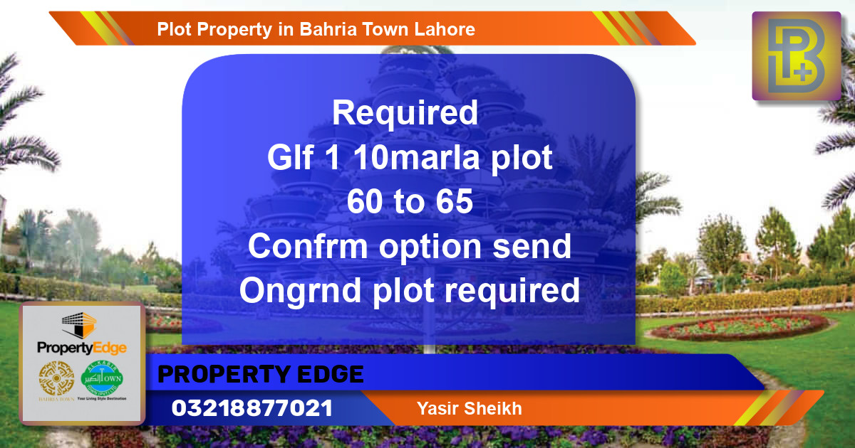 Residential Plot for Sale in Bahria Town, Lahore - (BP-54044)