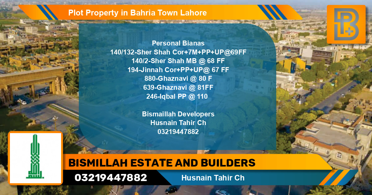 Residential Plot for Sale in Bahria Town, Lahore - (BP-54135)