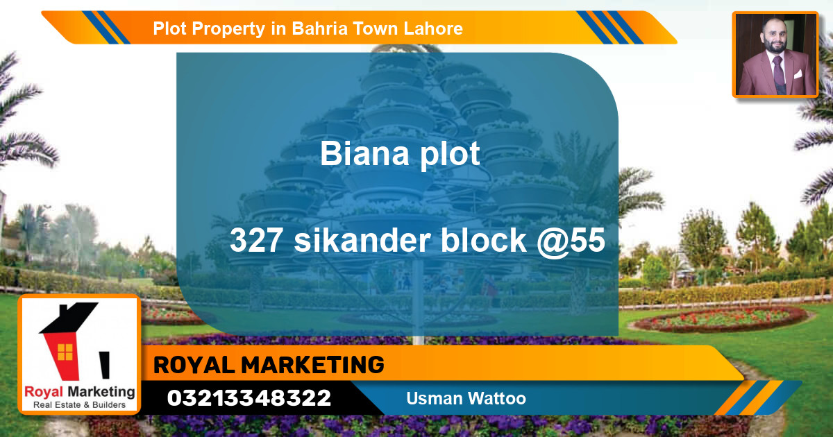 Residential Plot for Sale in Bahria Town, Lahore - (BP-54137)