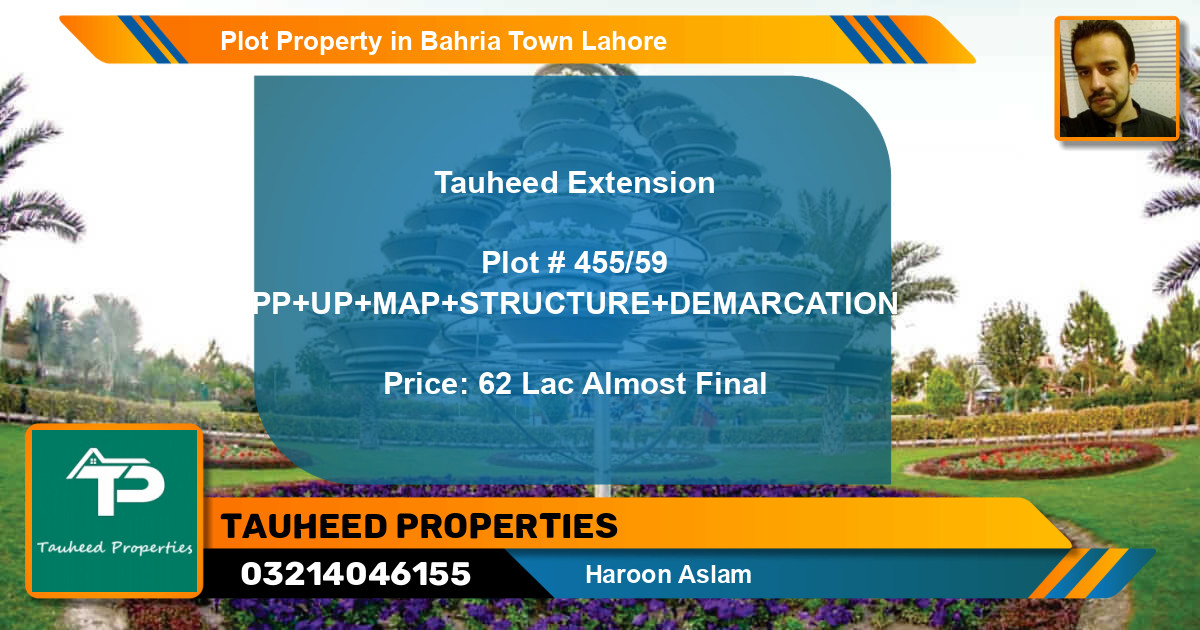 Residential Plot for Sale in Bahria Town, Lahore - (BP-54152)