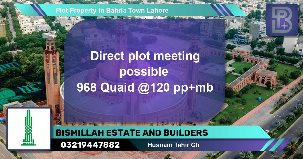 Residential Plot for Sale in Bahria Town, Lahore - (BP-54182)