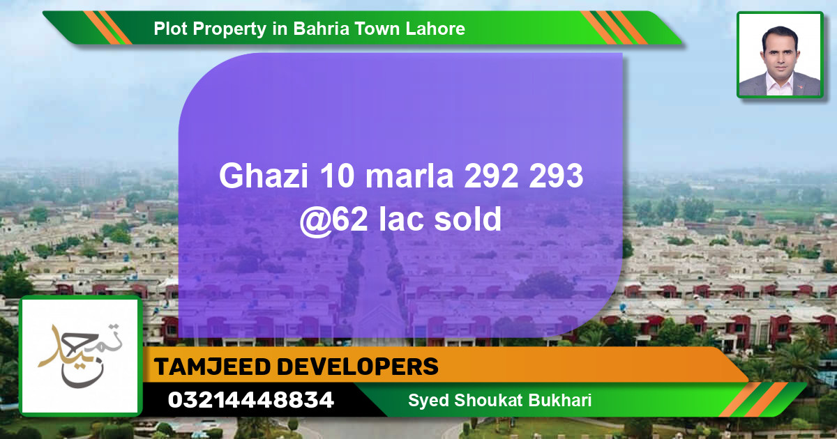 Residential Plot for Sale in Bahria Town, Lahore - (BP-54190)
