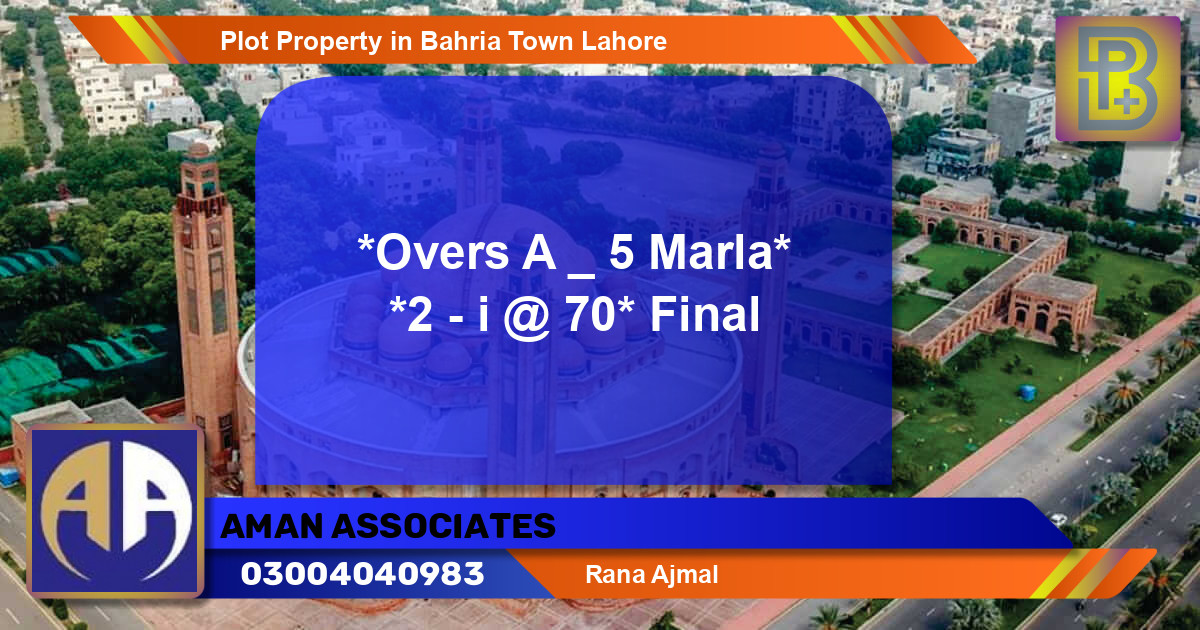 Residential Plot for Sale in Bahria Town, Lahore - (BP-54204)