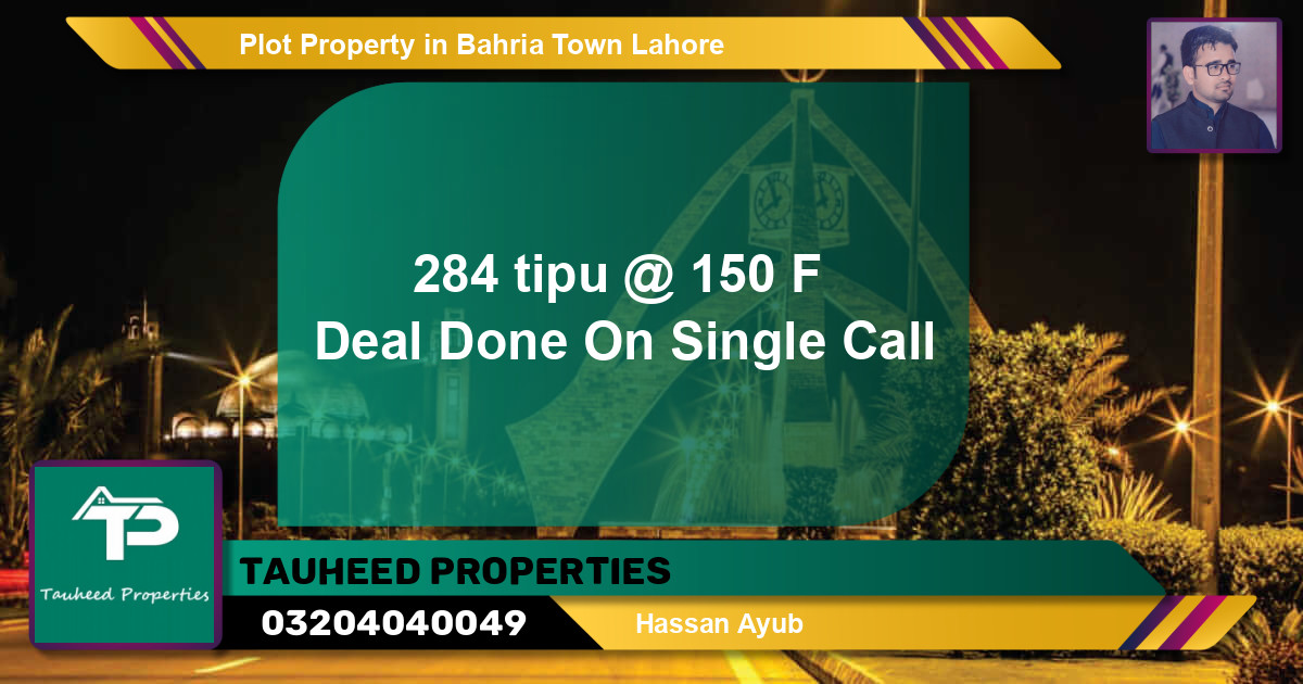 Residential Plot for Sale in Bahria Town, Lahore - (BP-54216)