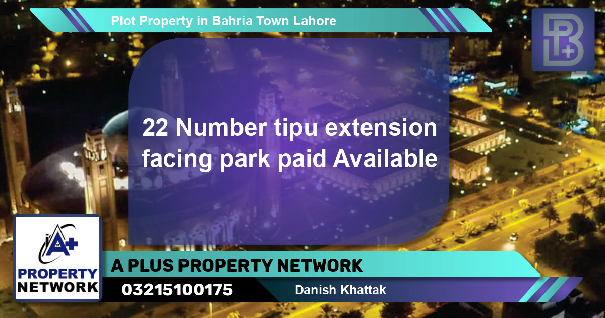 Residential Plot for Sale in Bahria Town, Lahore - (BP-54294)