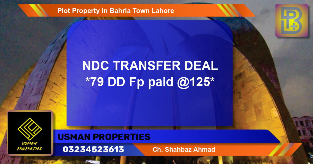 Residential Plot for Sale in Bahria Town, Lahore - (BP-54300)