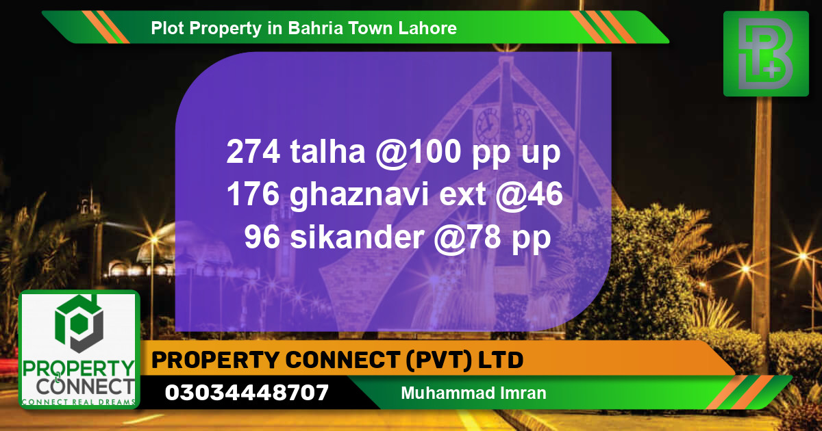 Residential Plot for Sale in Bahria Town, Lahore - (BP-54316)