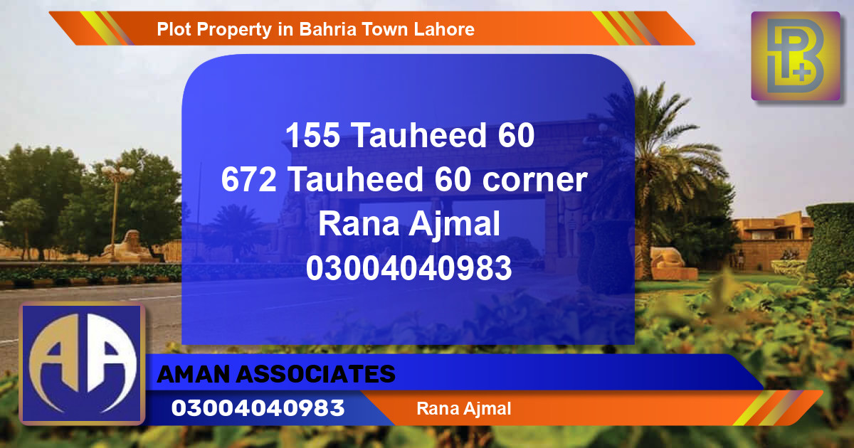 Residential Plot for Sale in Bahria Town, Lahore - (BP-54337)