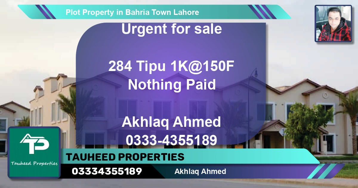 Residential Plot for Sale in Bahria Town, Lahore - (BP-54338)