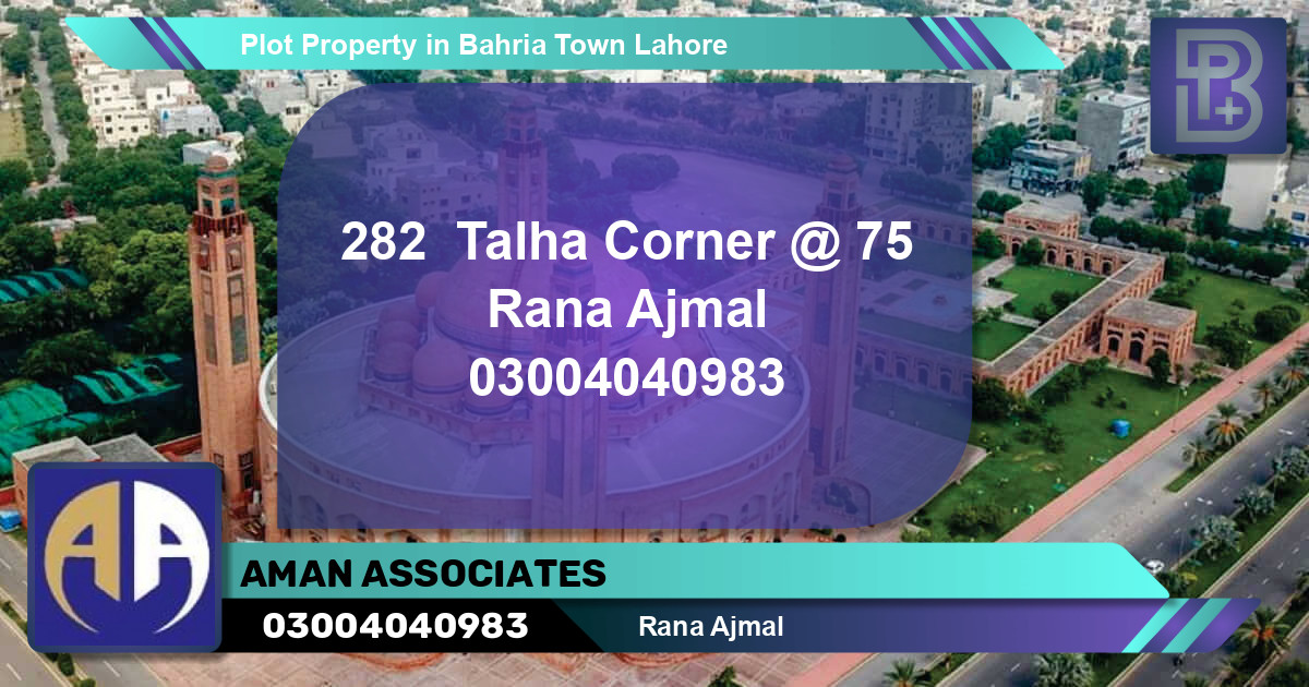 Residential Plot for Sale in Bahria Town, Lahore - (BP-54394)