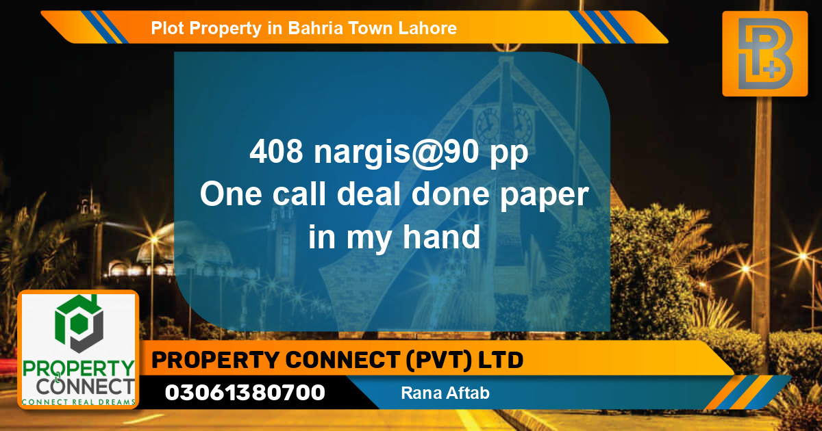 Residential Plot for Sale in Bahria Town, Lahore - (BP-54397)