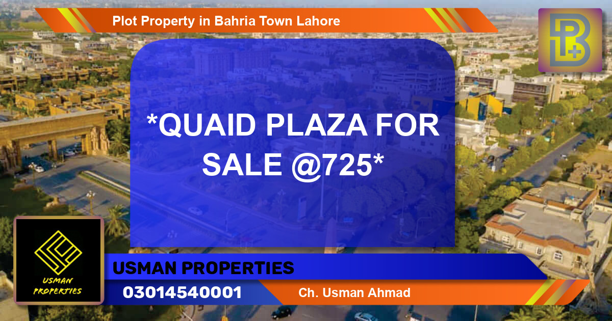 Residential Plot for Sale in Bahria Town, Lahore - (BP-54446)