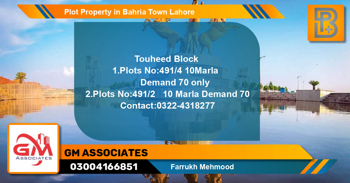 Residential Plot for Sale in Bahria Town, Lahore - (BP-54462)