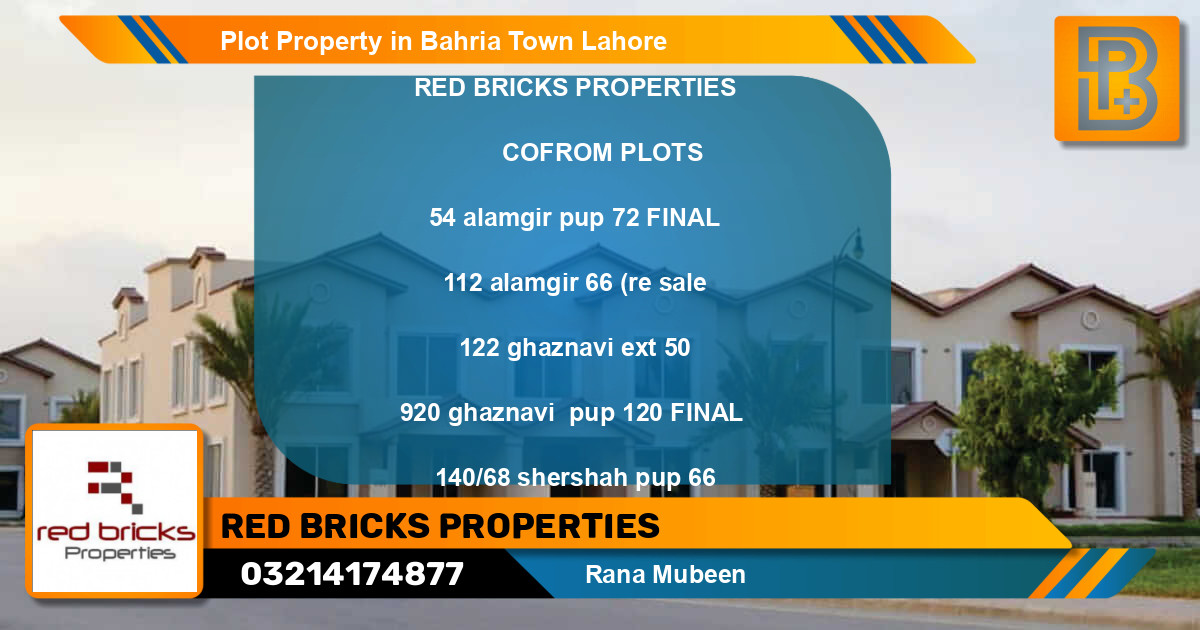 Residential Plot for Sale in Bahria Town, Lahore - (BP-54465)