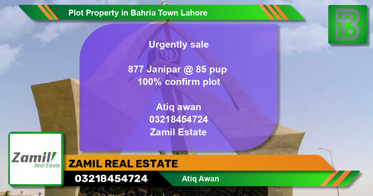 Residential Plot for Sale in Bahria Town, Lahore - (BP-54498)