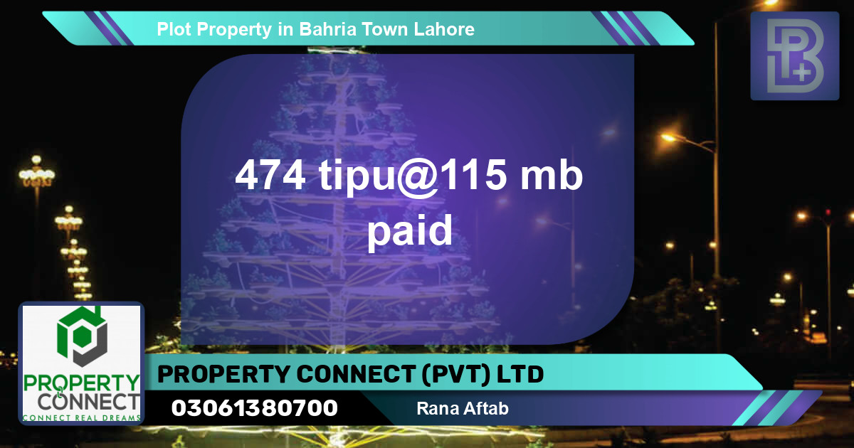 Residential Plot for Sale in Bahria Town, Lahore - (BP-54519)