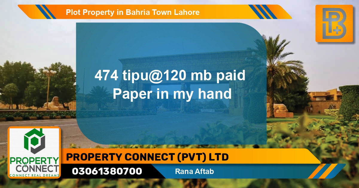 Residential Plot for Sale in Bahria Town, Lahore - (BP-54536)