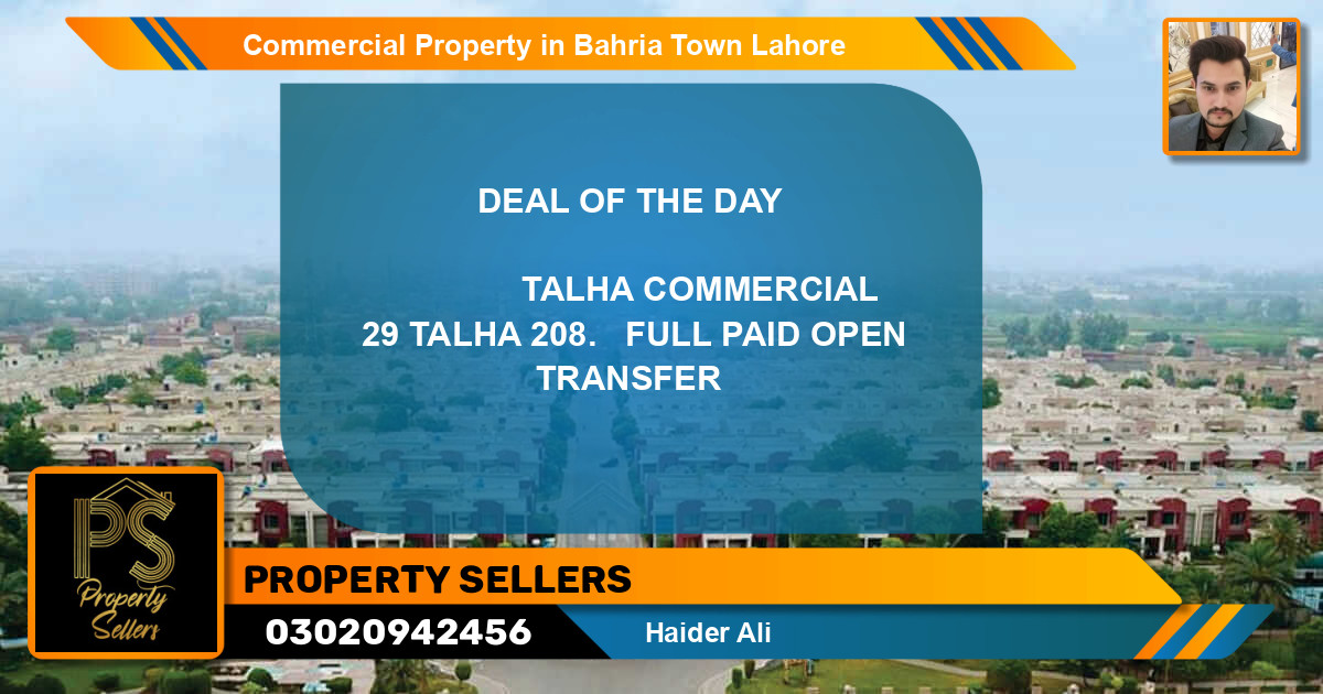 Commercial Property for Sale in Bahria Town, Lahore - (BP-54586)