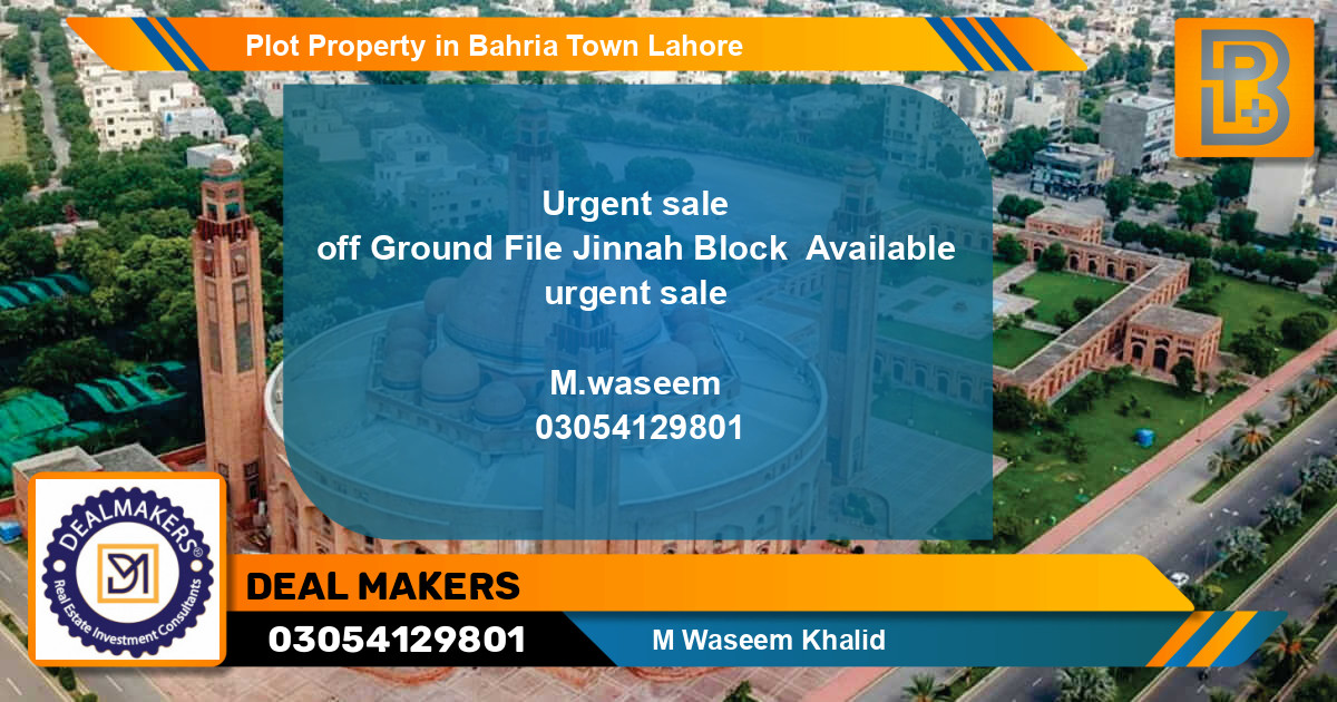 Residential Plot for Sale in Bahria Town, Lahore - (BP-54606)