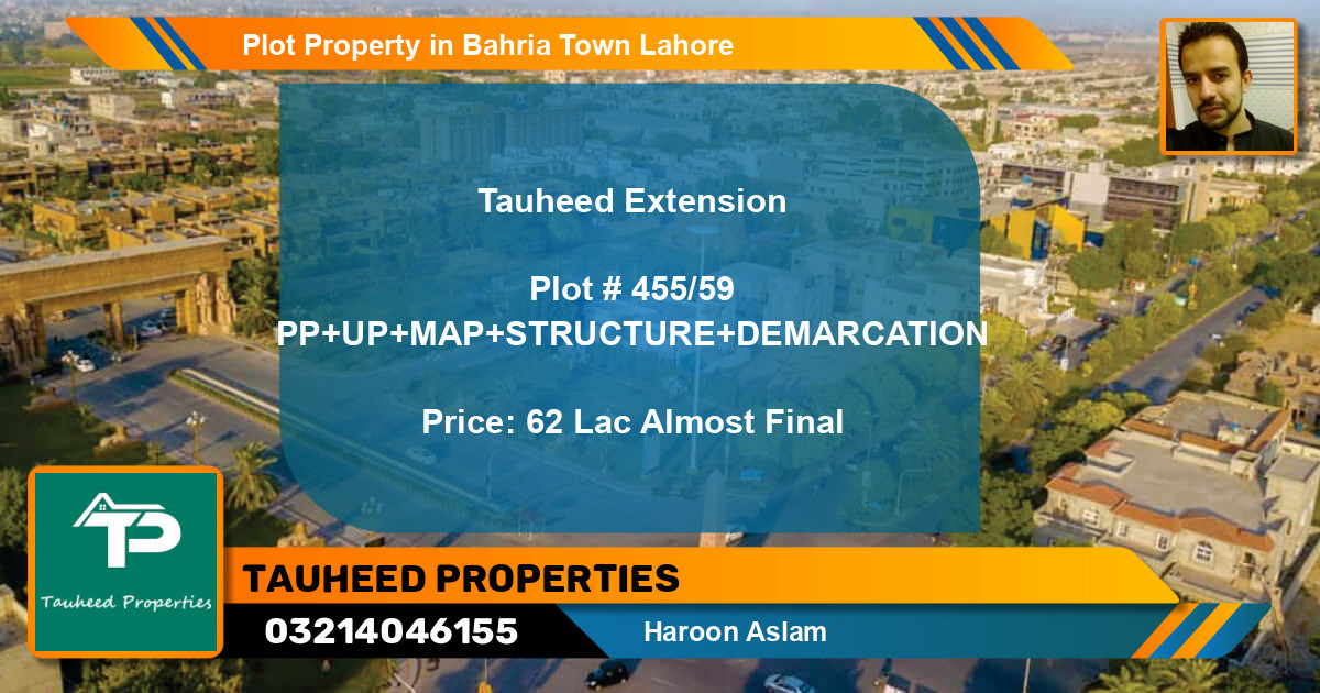 Residential Plot for Sale in Bahria Town, Lahore - (BP-54610)