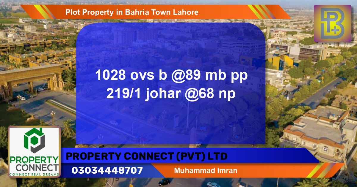Residential Plot for Sale in Bahria Town, Lahore - (BP-54633)
