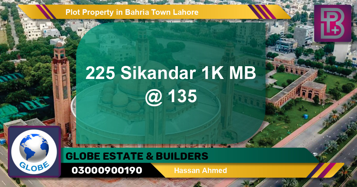 Residential Plot for Sale in Bahria Town, Lahore - (BP-54635)