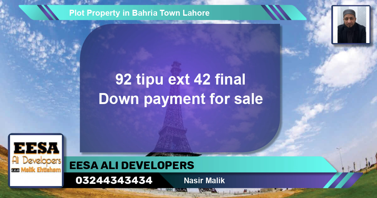 Residential Plot for Sale in Bahria Town, Lahore - (BP-54657)