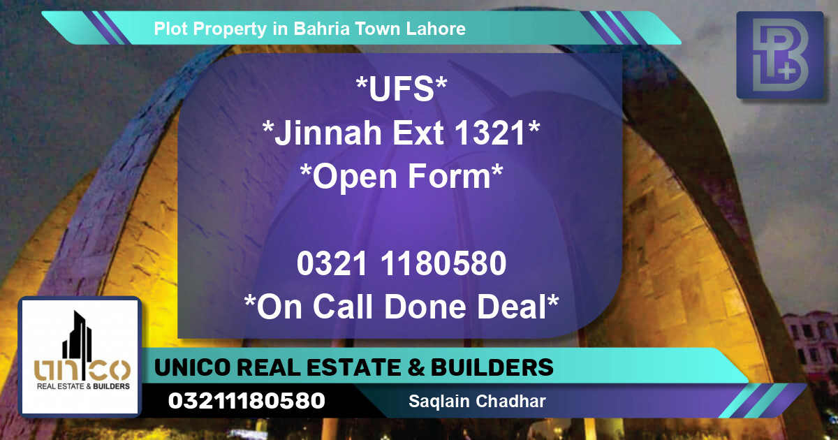 Residential Plot for Sale in Bahria Town, Lahore - (BP-55001)