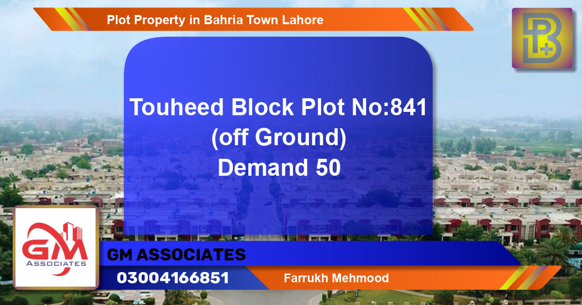 Residential Plot for Sale in Bahria Town, Lahore - (BP-55013)